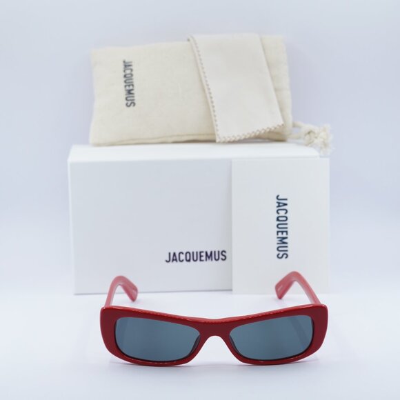 Jacquemus CAPRI JAC/55 C2 Rectangle Sunglasses - Red\\Grey main image 8